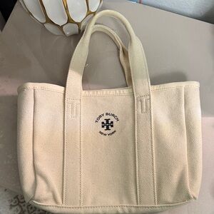 Tory Burch Beige Canvas Tote